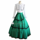 Rozen Maiden Suiseiseki Jade Stern Green Lolita Cosplay Costume