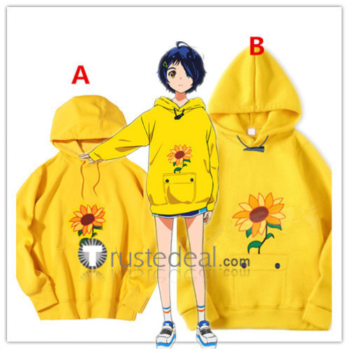 Wonder Egg Priority Ai Ohto Yellow Hoodie Cosplay Costumes