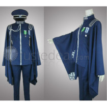 Vocaloid Senbonzakura Kaito Blue Uniform Cosplay Costume