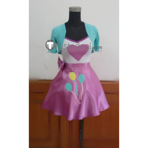 My Little Pony Equestria Girls Human Pinkie Pie Blue Pink Cosplay Costume