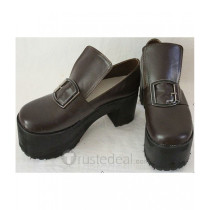 Black Butler Ciel Phantomhive Brown Cosplay Shoes Boots