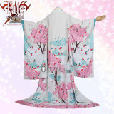 Fate Stay Night Fate Extra Sakura Matou Heaven's Feel Kimono Cosplay Costume