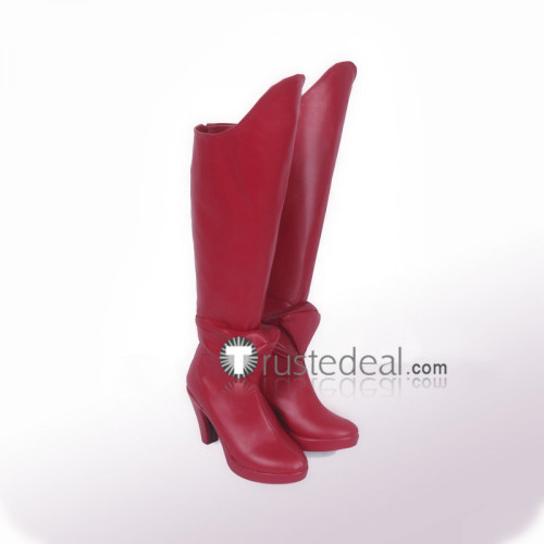 Jushinki Pandora Queenie You Red Cosplay Boots Shoes