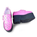 High Platform Black Pink Lolita Shoes