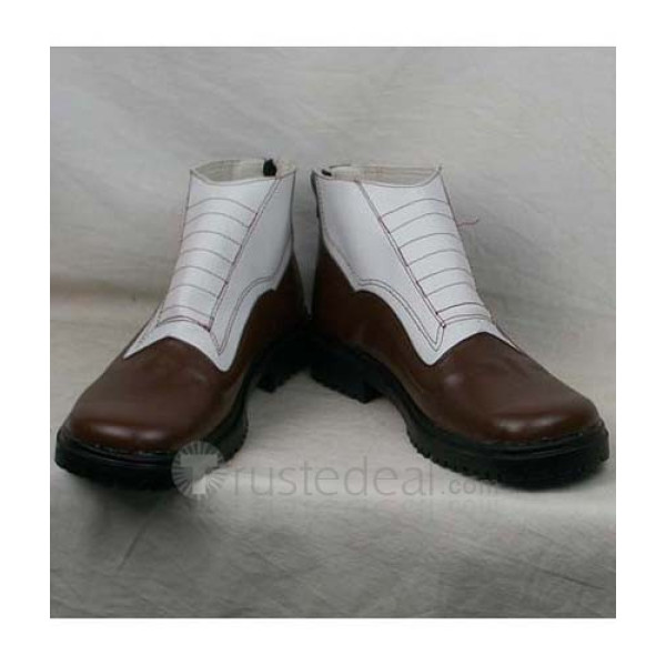 K Project Kusanagi Izumo White Coffee Cosplay Shoes Boots