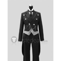 Black Butler Kuroshitsuji Sebastian Tailcoat  Cosplay Costume