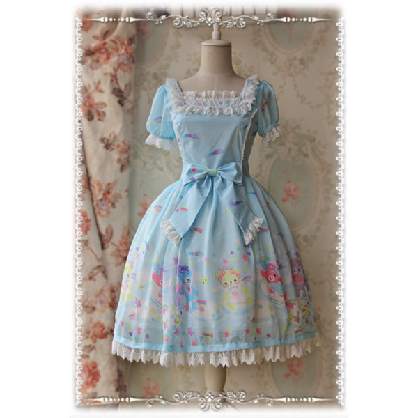 Infanta Sweet Printed Lolita OP Dress