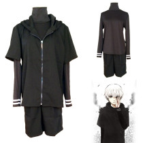 Tokyo Ghoul Ken Kaneki Black Coat Set Cosplay Costume