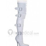 Patent Leather Upper High Heel Thigh-Length Closed-toes Sexy Boots(LC-638)