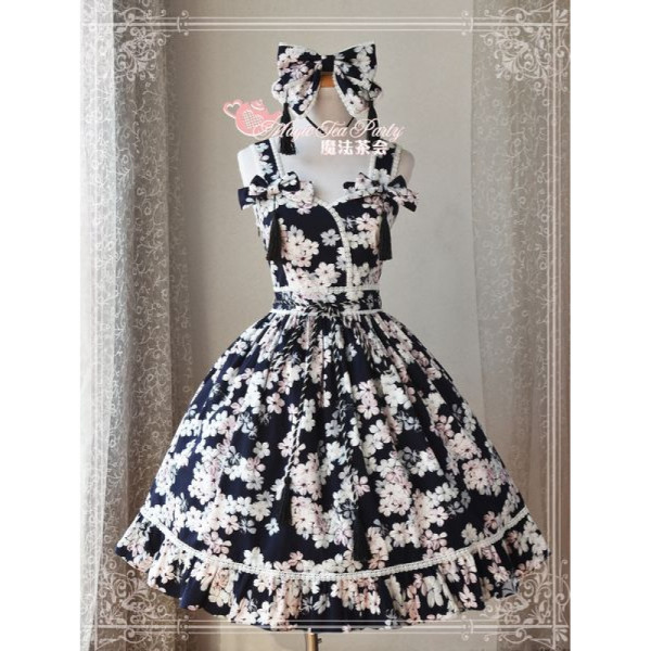 Magic Tea Party Elegant Sleeveless Cherry Lolita Dress