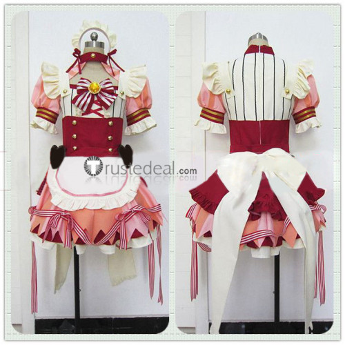 Sword Art Online CR Valentine's Day Asuna Sinon Yuuki Silica Maid Cosplay Costume