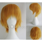 Brothers Conflict Asahina Natsume Short Blonde Orange Cosplay Wig