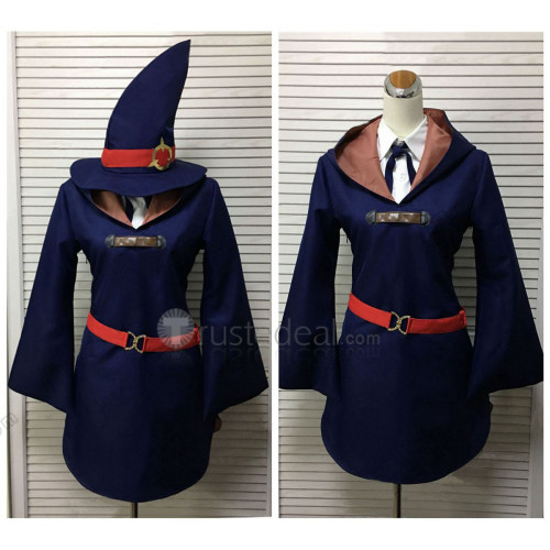 Little Witch Academia Akko Sucy Lotte Diana Blue Cosplay Costume