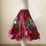 Guilty Crown YUZURIHA INORI Flowers Red Skirt Cosplay Costume - Special Price