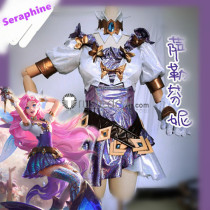 League of Legends LOL Seraphine Starry-Eyed Songstress Cosplay Costume