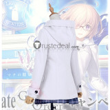 Fate Grand Order Shielder Mashu Matthew Kyrielite Daily White Coat Cosplay Costume