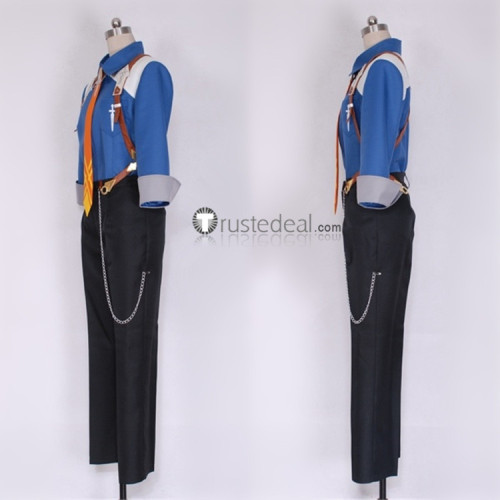 Tales of Xillia Ludger Will Kresnik Blue Black Cosplay Costume