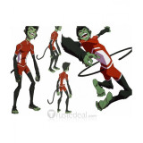 Young Justice Beast Boy Red Cosplay Suit Costume