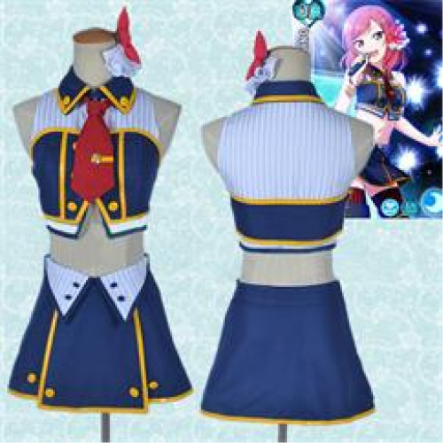 Love Live Nishikino Maki Blue Perform Cosplay Costume