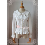 Magic Tea Party White Sweet Heart Long Sleeves Lolita Blouse