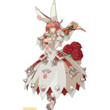 Guilty Gear Elphelt Valentine Silver White Pink Cosplay Wigs