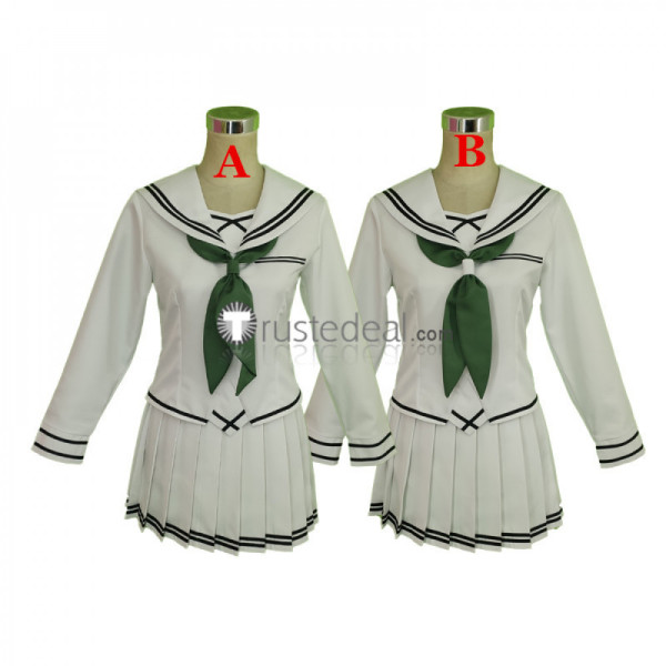 Bishoujo Mangekyou Kannagi Yuuri Yuuma Kagarino Kirie White Sailor School Cosplay Costumes