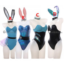 League of Legends LOL KDA Akali Ahri Evelynn Seraphine Bunny Suit Cosplay Costumes