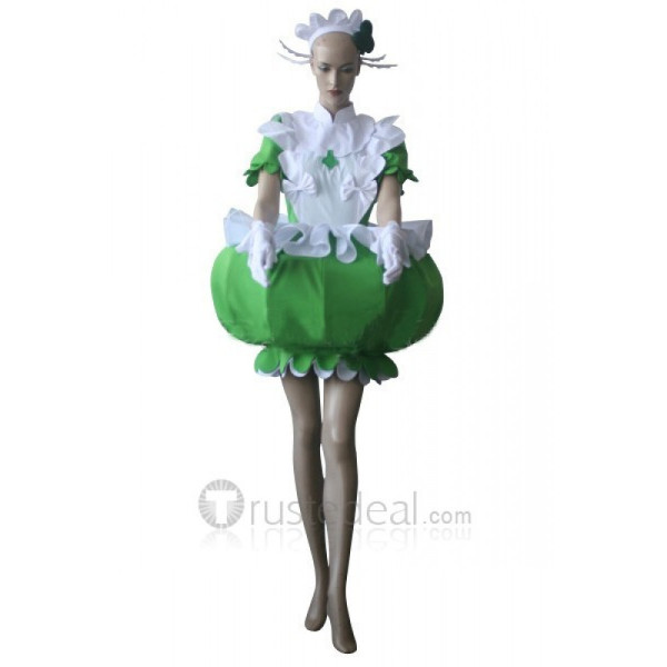 Shugo Chara Amu Hinamori Amulet Clover Green Cosplay Costume