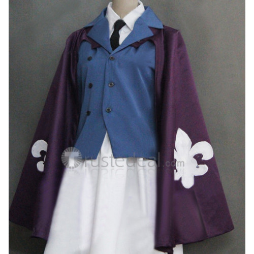 Hetalia Axis Powers France Female GenderBending Purple Cosplay Costume