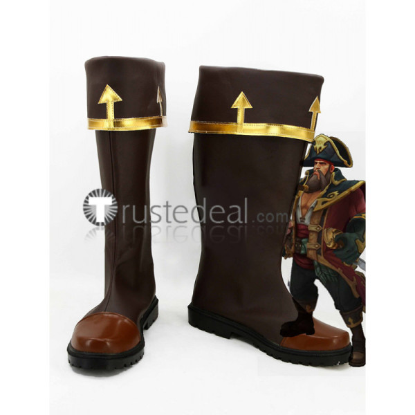 League of Legends Gangplank Cosplay Boots Shoes