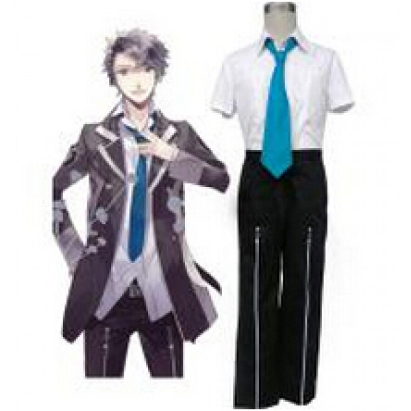 Blue Tie Starry Sky Seigatsu Academy Male Summer Uniform Cosplay Costume