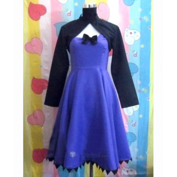 Darker than BLACK Yin Black Blue Cosplay Costume 2