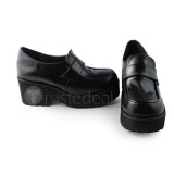 Black Punk Lolita Flats Footwear