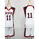 Kurokos Basketball Seirin Kuroko Tetsuya White Uniform Cosplay Costume