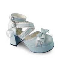 Square Heel Bow Lolita Sandals