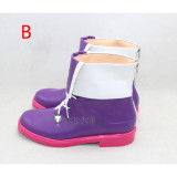 Hyperdimension Neptunia Planeptune Neptune Purple Cosplay Shoes Boots