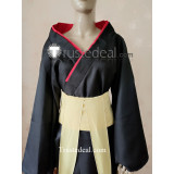 High School DxD Kuroka Black Red Kimono Cosplay Costume