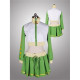Vocaloid Project Diva 2nd Miku White Green Cosplay Costume