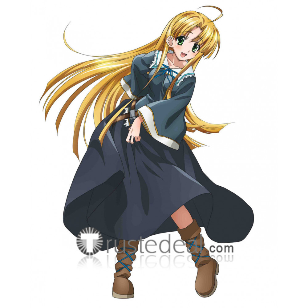 High School DxD Asia Argento Blue Nun Cosplay Costume