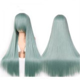 Ao no Exorcist Cheng Long Liu Gray Green Cosplay Wig