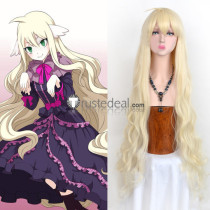 Fairy Tail Mavis Vermilion Long Blonde Cosplay Wig