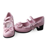 Bow Two Straps Lolita Shoes