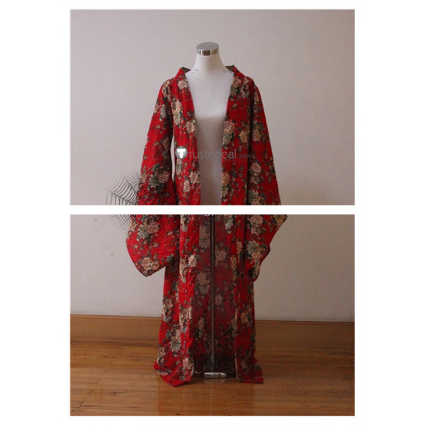 Natsume's Book of Friends Takashi Natsume Red Blue Kimono Cosplay Costume