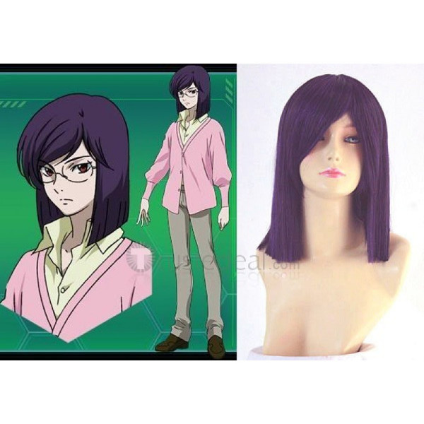 Gundam Seed Tieria Erde Purple Cosplay Wig
