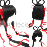 Vocaloid Luo Tianyi Chinese Tradition Hairstyle Black Cosplay Wig 2