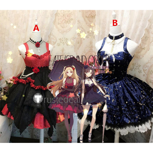 Fate/Grand Order Moon Goddess Event Ereshkigal Ishtar Rin Lolita Dress Cosplay Costumes
