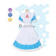 Sword Art Online Alicization Alice Zuberg Blue Maid Dress Cosplay Costumes