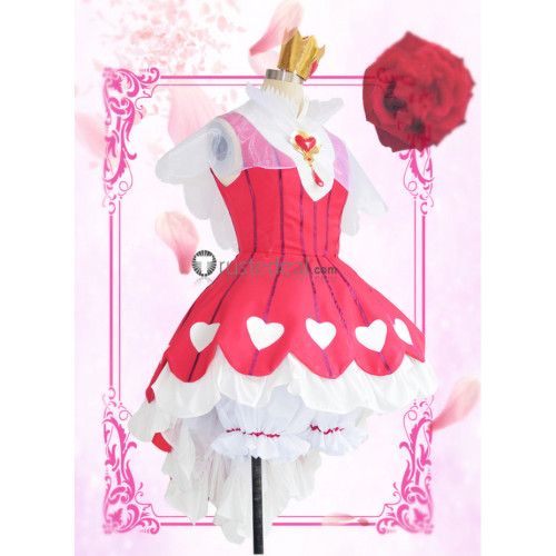 Cardcaptor Sakura Clear Card OP 2 Sakura Kinomoto Red Dress Cosplay Costume