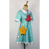 Star vs. the Forces of Evil Princess Star Butterfly Blue Green Dress Cosplay Costumes