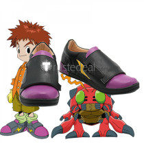 Digimon Adventure DigiDestined Izumi Koushiro Black Cosplay Shoes Boots